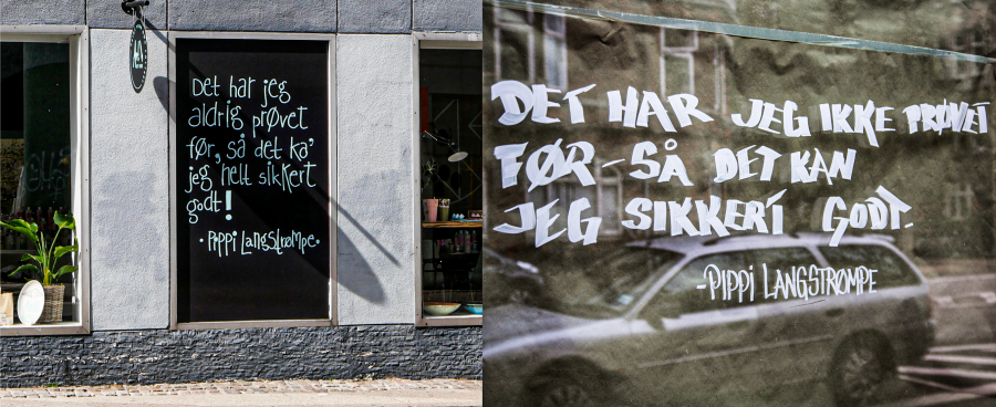 Citat på butiksfacader Citat på butiksfacader